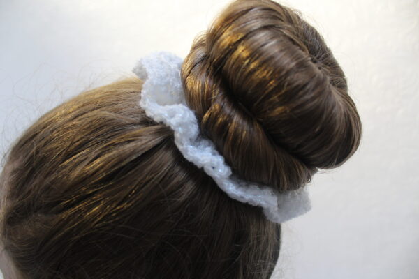Sparkly White Scrunchie - Image 3