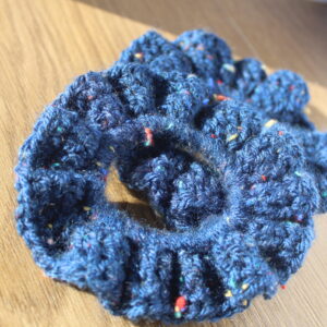 Navy Blue Scrunchie