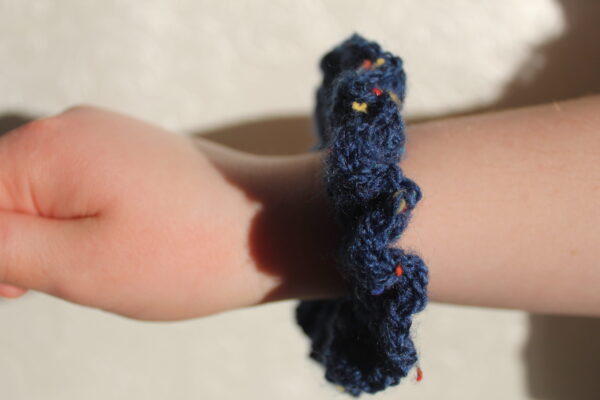 Navy Blue Scrunchie - Image 5