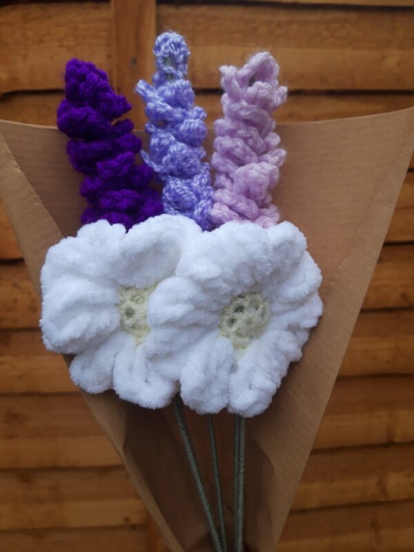 Lavender and Daisy Bouquet - Image 3